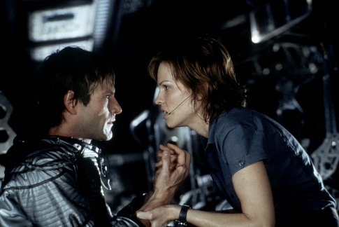 Aaron Eckhart, Hilary Swank