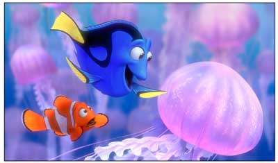 Marlin (Albert Brooks), Dory (Ellen DeGeneres).