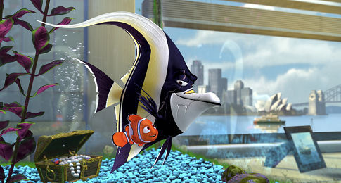 Nemo (Alexander Gould), Gill (Willem Dafoe)