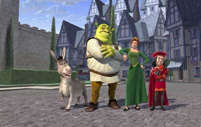 Doneky, Shrek, Fiona, Farquar